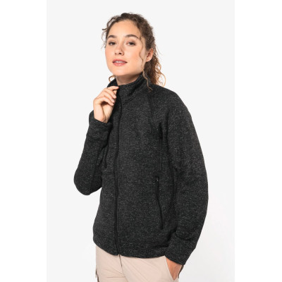 Ladies’ full zip heather jacket